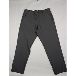 Marc New York Andrew Performance Stretch Dress Pants Mens 34x30 Gray Flat Front